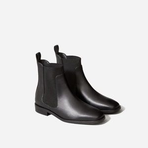 The Italian Leather Square Toe Chelsea Boot